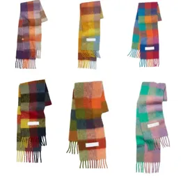 Luxus-Designer-Schal für Damen, Winter-Kaschmir, weiche Schals, kariertes Wärme-Cape, fortschrittlicher Schal
