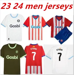 2023 2024 Girona FC Soccer Jerseys Stuani 23 24 Home Away Castellanos Valery Toni Borja Garcia Villa Aleix Garcia Football Shirts Tsygankov Camiseta