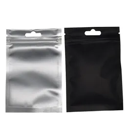 8 5 13cm Siyah Mat Alüminyum Folyo Zip Kilit Paketleme Çantası 100 PCS Lot Yeniden Yerleştirilebilir Mylar Fermuar Paket Poşeti Kendi Sızdırmazlık Depolama Paketi289m