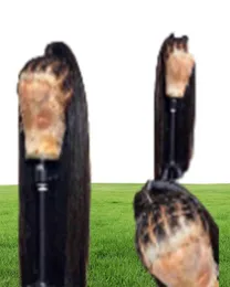 Прозрачный предварительно выщипанный передний 13x6 большой колпачок 100 девственных человеческих волос hd кружевные парики15359172697744