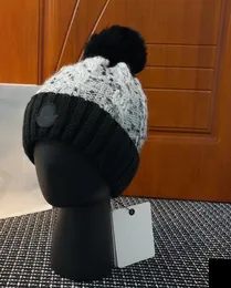 Gorro de lã de designer chapéus de luxo inverno quente malha chapéus para homens mulheres casuais pele dentro chapéus de esqui ao ar livre chapéus de malha chapéus unisex