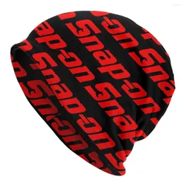 Berets Snap-on Skullies Beanies Caps Red Logo Hat Thin Autumn Spring Bonnet Hats Men Women's Hip Hop Ski Cap