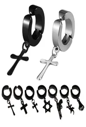 ZhenKeRou Oor manchet Clip-on oorbellen zonder piercing Unisex Titanium Mannen Oorbel Manchet Geen doorboord geen gat Earing Mode-sieraden6440262