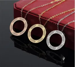 Love Diamond Naszyjnik dla kobiet luksusowy projektant biżuterii wisiorek w zawisie ze stali nierdzewnej łańcuch obojczyka golenia