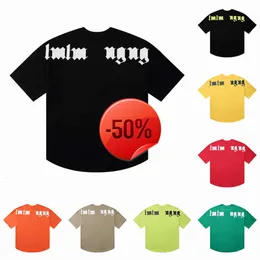 Lusso 40 di sconto~T-shirt da uomo Moda estiva Cotone a maniche corte lunghe per uomo Donna con stampe di lettere firmate