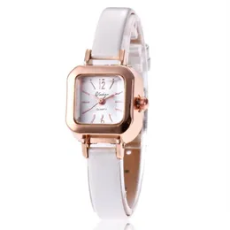 Whole Small Dial Womens Students Watches Quartz Watch Multicolour Leather Strap Temperament Girls Wristwatches267i