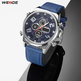 WEIDE Deportes Relojes de pulsera de cuarzo Analógico Digital Relogio masculino Marca Reloj Hombre Ejército Reloj militar de cuarzo Reloj para hombre clock205T