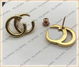 22 Hollow Words Earring Brands Titanium Steel Ear Studs For Lady Luxurys Designers Earrings Women Goldcolor G Letter Jewelry Acce1474842