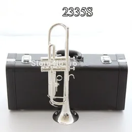 Silver Trumpet YTR-2335S Music Instrument B flat trumpet preferred New trumpet super professional performance Free shipping