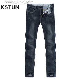 Men's Jeans Jean noir hommes marque célèbre mince droite printemps et automne pleine longueur pantalon vêtements pour hommes de haute qualité homme jean Hombre Q231212