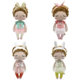 34cm Metoo Angela Curls Dolls Stuffed Toy Plush Animals Kids Toys Cartoon Rabbit Soft doll for Girls Children Boys Baby Gifts