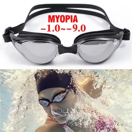 Schutzbrille Myopie Schwimmbrille 1.0 9.0 Antibeschlag wasserdichte Brille Stilvolle Schwimmbrille Unisex 231212