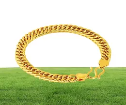 Catene 8mm 22K Gold Filled Collana di gioielli per uomo Donna Bijoux Femme Collare Mujer Naszyjnik Solido Bizuteria8228451