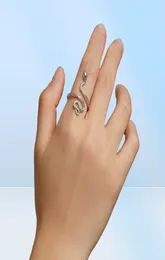 accessories rings s Bamoer 925 Sterling Silver New Retro Dark Punk Open Ring Curved Adjustable Ring Gift Bijoux BSR1998756786