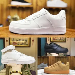 2023 Force Casual Shoes Sale Outdoor Men Low Skateboard Shoes Cheap One Unisex 1 Knit Euro Airs High Women All White Black Wheat Ny Mönster Designer Sneakers S12