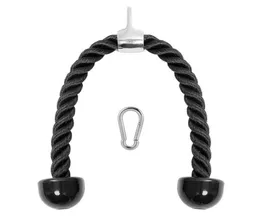 Cuerda de tríceps de alta resistencia, accesorio de Cable de Fitness extraíble de 27 pulgadas, cuerda de nailon recubierta para máquina con gancho a presión 25081086609446