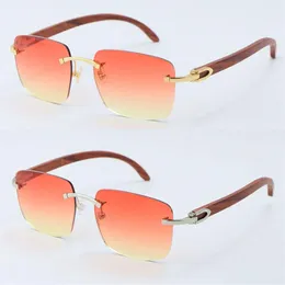 مصنع كامل بيع المعادن الخشبية النظارات الشمسية الخشب T8300816 للجنسين C الديكور 18K Gold Frame Sun Glasses الذكور و Fe2271