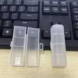 Single pack 18650 Battery Case Plastic Transparent Hard White Battery Case Holder Storage Box Container 18500 18350 Battery Holder Box