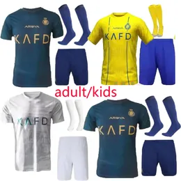 23/24 Neymar Jr Al Nassr FC Ronaldo Soccer Jerseys Men Kids Kital Hilal Saudi Uniform CR7 Boys Football Shiirt Benzema Fans Jersey 2023 2024 Saudiarabien