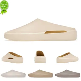 2022 Medos de Deus a Califórnia Slip-on Sapatos Designer Chinelos Top Quality Mulheres Homens Eva Moda Slides Creme Concreto Cimento Amêndoa Aveia 118ess