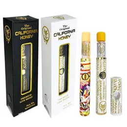 California Honey Live Resin Disposable Vape Pen 1.0ml Pod Empty Glass Tank for Thick Oil Rechargeable with Packaging Box vs Cake Runtz Dabwoods Cookies