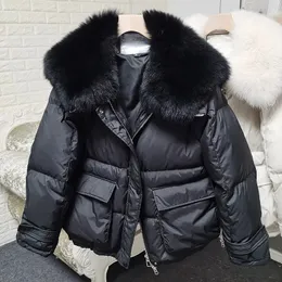 Women S Down Parkas Maomaokong roould real fur fur just 2023 White Duck Jacket Women Winter Luxury Puffer Coat Exclued Feather Outwear 231212