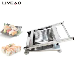 Tagliatrice manuale per rotoli di sushi per alghe in acciaio inossidabile