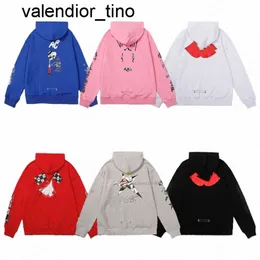 Ny 23SS -designer Mens Hoodies Designer Chrome Winter Sweatshirts Heart Lång ärmjacka Löst modemärke Män Woman Hoodie