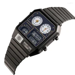 Zegarek na rękę humpbuck geneva ogląda kobiety sportowe oryginalne cyfrowe zegarek wodoodporny luksusowy nadgarstek mężczyzn