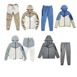 Tracksuit Men's Tech Fleece Pant Track Suits Hoodie Europe American Basketball Football Rugby Tvådel med kvinnors långa ärm Hoodie Jacket Trousers Spring M-2XL