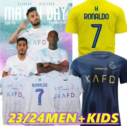 23 24 Al Nassr FC soccer Jerseys Ronaldo 2023 2024 Al-Hilal SFC Saudi Football Shirts Home Away Al-Ittihad Club Cristiano NEYMAR JR BENZEMA MANE Talisca CR7