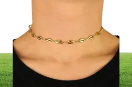 2019 neue Art Boho Hawaiian Muschel Halsband Schmuck böhmische Strand Quaste Halskette Goldkette für Frauen Kragen Chocker Geschenke249z5398995
