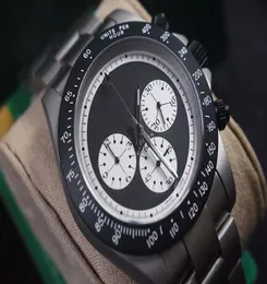 Designer Watch 42mm Limited Edition Private Customization Bamford VK Movement Quartz Herren Watch Sweep Chronographenfunktion Schwarz P5993779