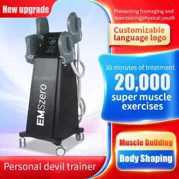 Vente EMSZERO NEO 14 Tesla 5000W haute puissance 2/4/5 RF poignées Hi-emt corps sculpter les muscles stimuler la Machine Emszero