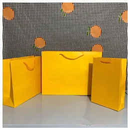 Borse originali arancioni del sacchetto di carta del regalo Borsa della spesa di alta qualità della borsa della spesa Intera più economica F01p243W