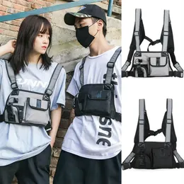 Sacchetti per le toraci della moda in nylon cargo sacchetti in vita hip hop streetwear function tactical cabla