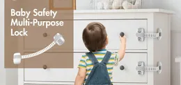 Baby Locks es 5pcs Or 10Pcs Safety Adjustable MultiPurpose Lock Child Protective Cupboard Proofing 231211