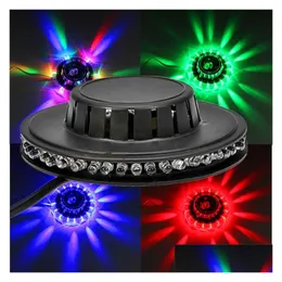 LED Çok Fonksiyonlu Işıklar Parti ve Düğün Disko Işık Sahnesi DJ Dance Floor için Dekor Aydınlatma USB Taşınabilir Tatil Ev Daml Delik Dhgjx
