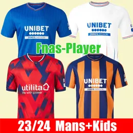 2023 2024 Rangers Soccer Jerseys FC Kid Kit Home Home Football Shirt Player Version Home Away Third 3rd Four Four