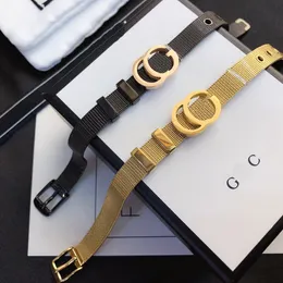 فاخرة كبيرة G G Logo Women's Bangle Gold Pracelet Original Bracelet With Box New Designer Style Gift Bangle Alegant and Amcriveite Stefless Steel Bangle