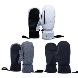 Wasserdichte Snowboard-Handschuhe, Touchscreen-Ski-Fäustlinge, dicke Thermo-Ski-Handschuhe 240109