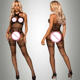 Sexy bodystockings lingerie bodysuit roupa interior feminina fishnet crotchless malha collants erótico babydoll perspectiva senhora trajes sexy