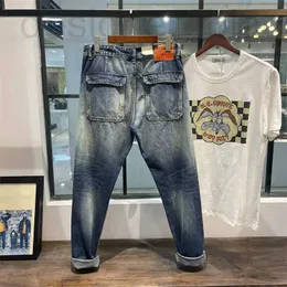 Damesjeans designer jeans Denim voor heren in de zomer, dun en versleten, gewassen grond witte rechte buis werkkleding, spijkerbroek YQIC