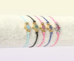 New Design Handmade Bracelets 여성 2019 New Rope CZ Beads Bracelets Jewelry Accessories Evil Eye Lucky Hamsa Bracelet6459750