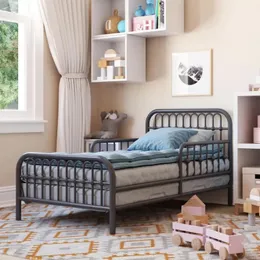 Badkarplatser Little Seeds Monarch Hill Ivy Metal Toddler Bed Graphite Grey 231211