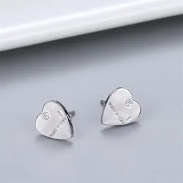 Women Heart Letter Stud Earring Cute Letters Earrings with Stamp Gift for Love Girlfriend Fashion Jewelry Accessories High Quality293q