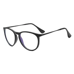 Montature per occhiali rotondi classici Uomo Donna Occhiali da vista con montatura in metallo con blocco della luce blu Occhiali da vista Gafas de sol con bag325G