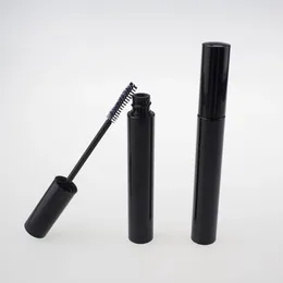 Bottiglie di stoccaggio Mascara tubo vuoto nero da 10 ml con pennello Eleganti tubi tubolari