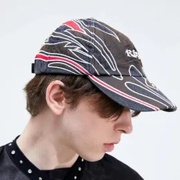 Бейсбольные кепки R69 с пламенной вышивкой, винтажные потертые шляпы для мужчин, бейсбольная кепка в стиле хип-хоп, дизайнер уличной одежды