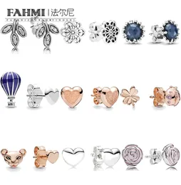 Fahmi 100 925 Sterling Silver Hearts Ladybird Lioness Garden Midnight Star Leaves Air Balloon Women Charm Fashion Jewelry8584190